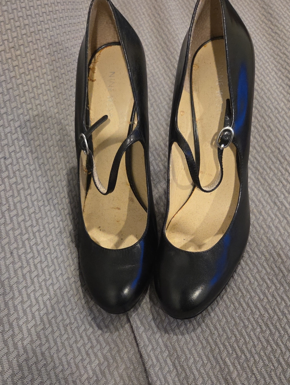 Nine West Black Mary Jane Pump with Buckle Strap